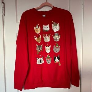 Cat Christmas sweater